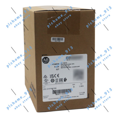 New 25C-D1P4N104 Allen Bradley PowerFlex 527 AC Drive 0.4kW / 0.5Hp