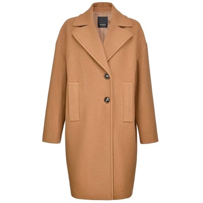 Pre-owned Pinko Brown Wool Jackets & Coat