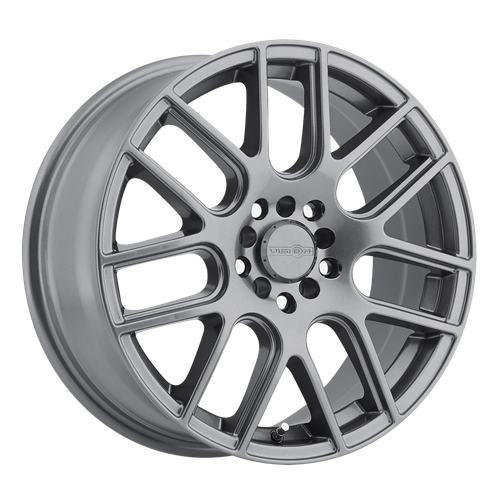 SET (4) 15X6.5 +38 5X108/114.3 VISION CROSS GUN METAL WHEELS/RIMS 15