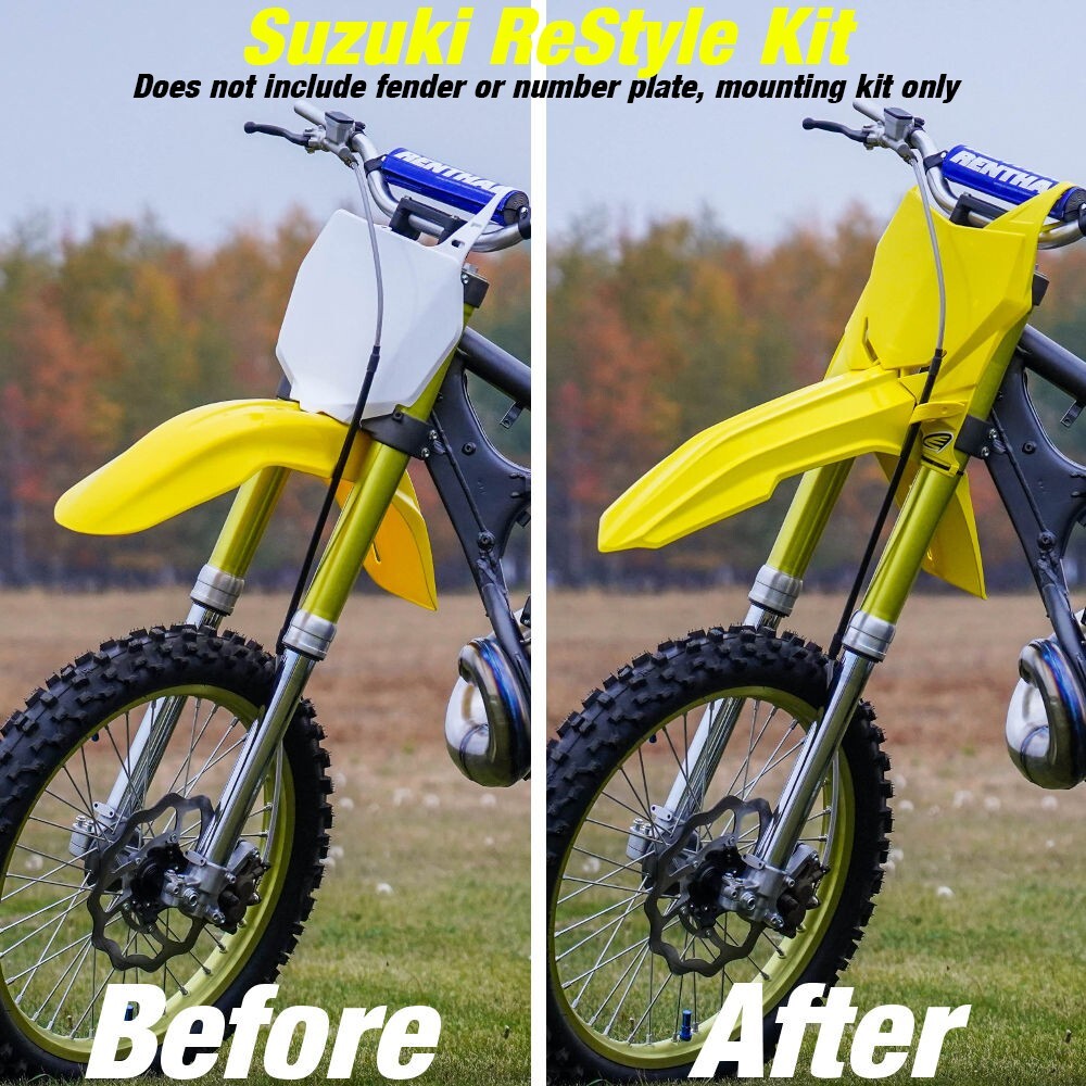 Front End ReStyle Kit 2010-2018 Suzuki RMZ250 (2018-2025 Style) Re Style RMZ 250