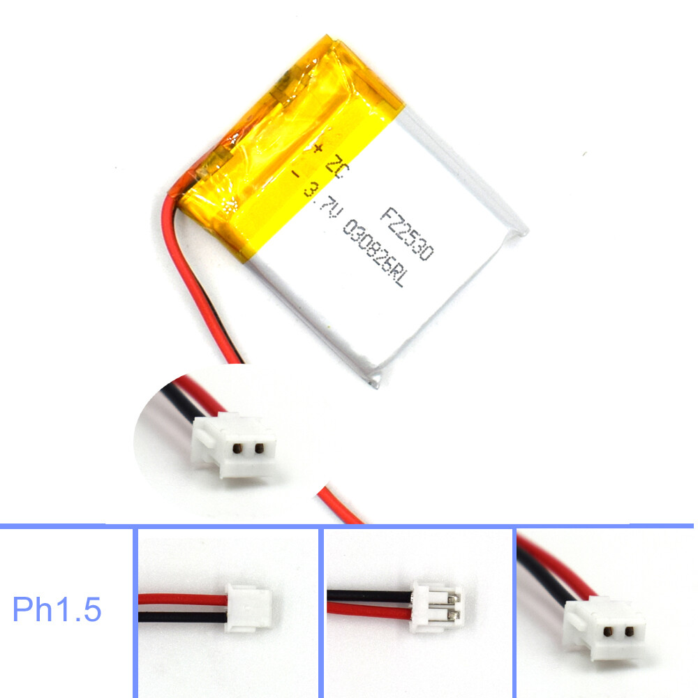 3.7V 600mAh Lipolymer 602530 Battery Rechargeable Cell for L