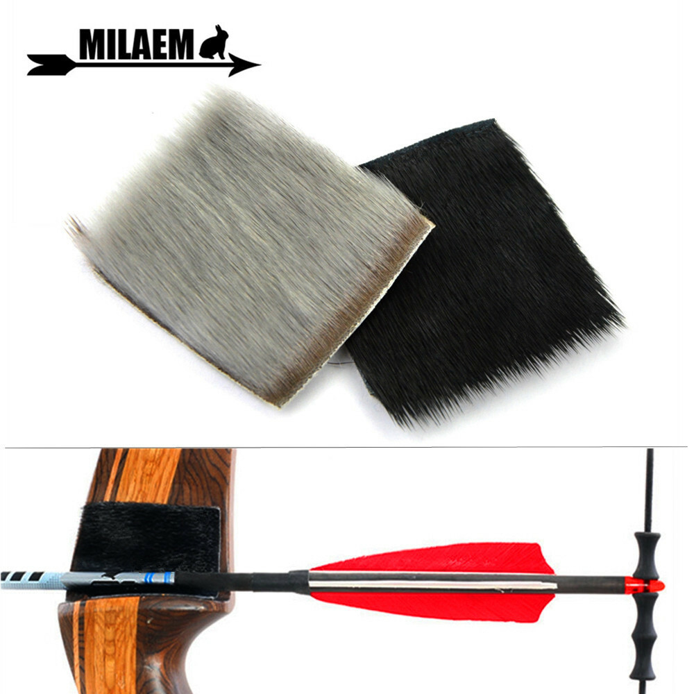 3pcs Arrow Rest Fur Seal Skin Selfadhesive Stick Traditional Recurve