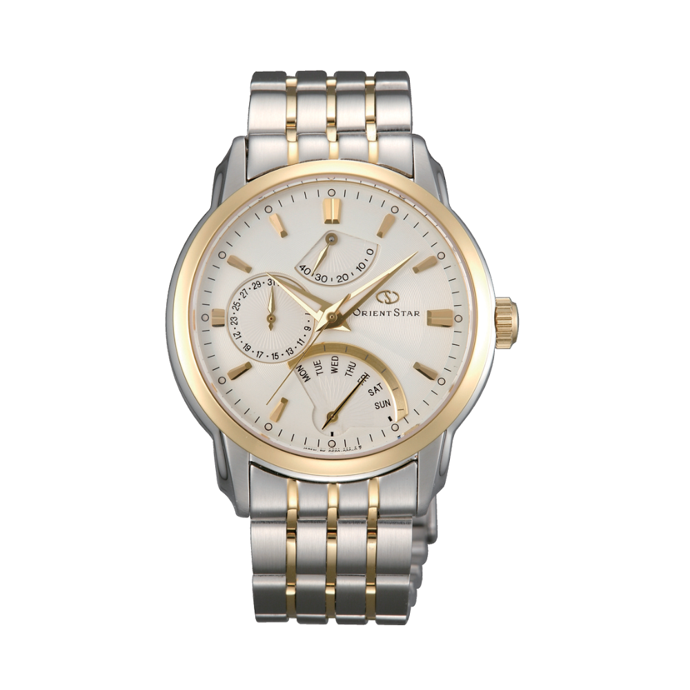 Pre-owned Orient Star Retrograde Power Reserve White Dial Sapphire De00001w Made In Japan