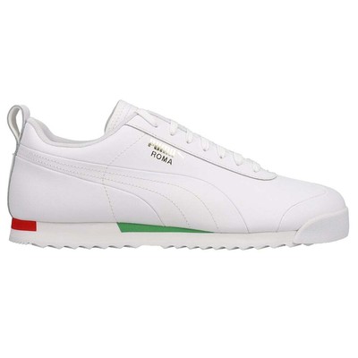 

Мужские белые кроссовки Puma Roma Italy Lace Up Повседневная обувь 383644-01, Белый, Puma Roma Italy Lace Up