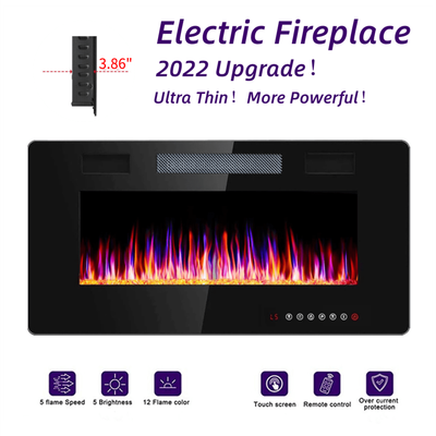 Insert Heater Flame Wall Mounted Remote Control Led