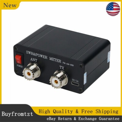 1.8MHz-54MHz CQV-SWR120 LCD Digital SWR & Power Meter with Type-C Interface USA