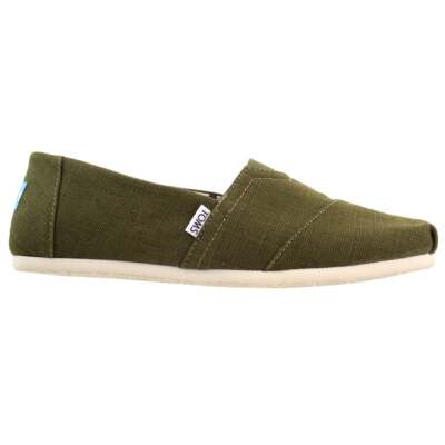 

TOMS 10011710 Мужские классические повседневные туфли без шнурков Alpargata - зеленый, TOMS Alpargata Classic Slip On