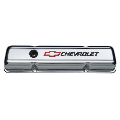 PROFORM Valve Cover Short Chrome-Plated Steel With Recessed Chevrolet Bowtie ...
