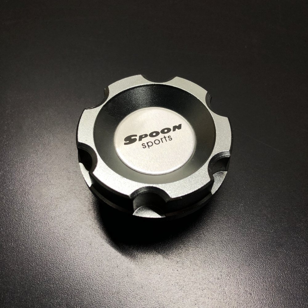 JDM Gray Spoon Sports Japanese Car Engine Oil Drain Plugs Filler Cap ...