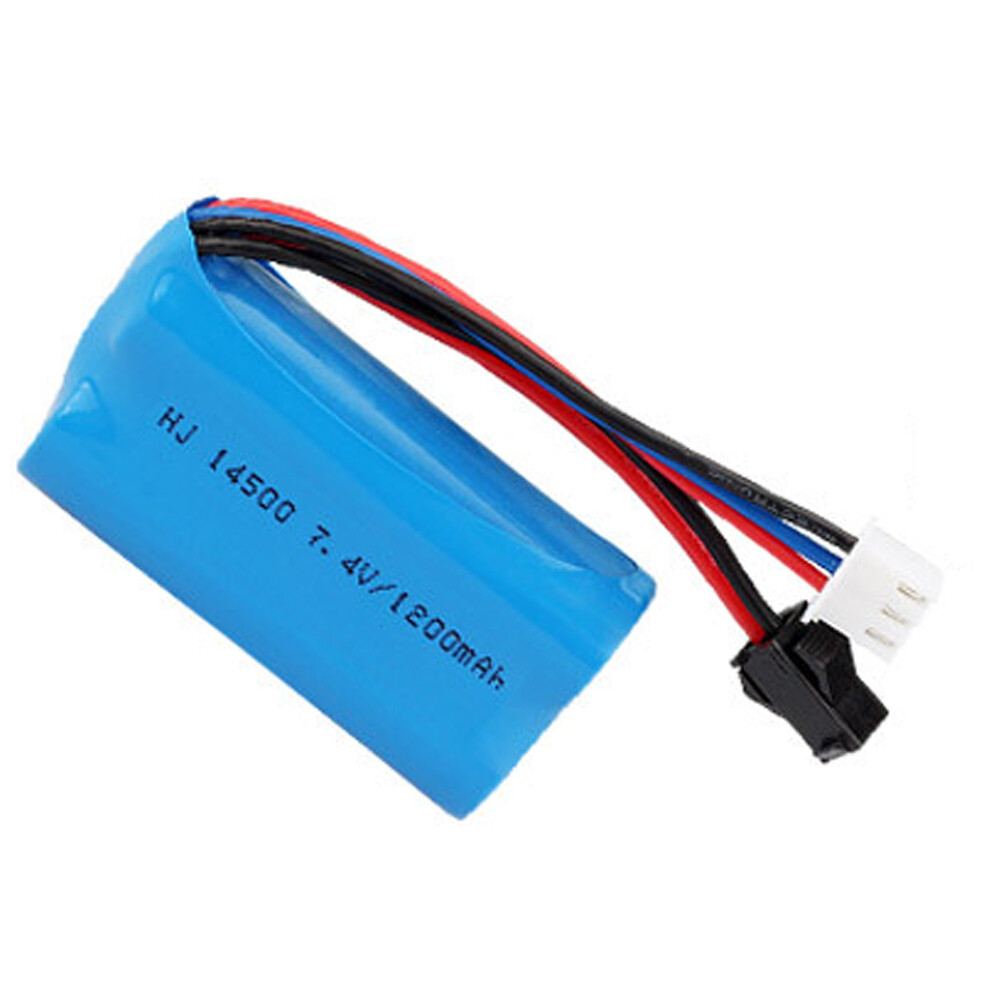 7.4V 14500 SM Plug 1200mAh 10C High Rate Lipolymer Rechargea