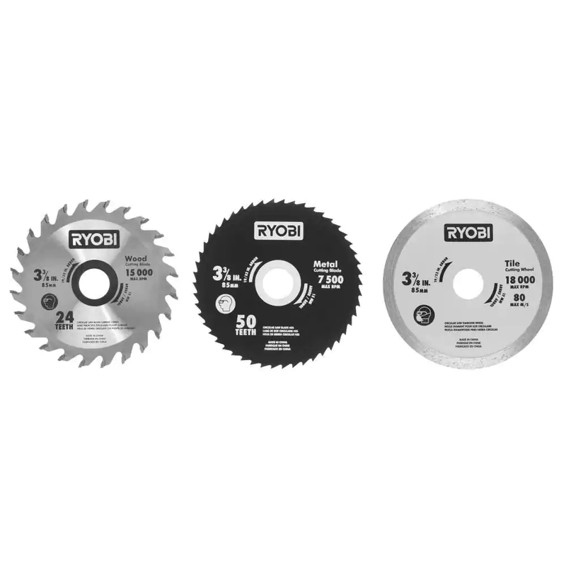 Ryobi Plunge Saw Replacement Blade Set 3-3/8 In. High Speed Steel New (3-Pack)