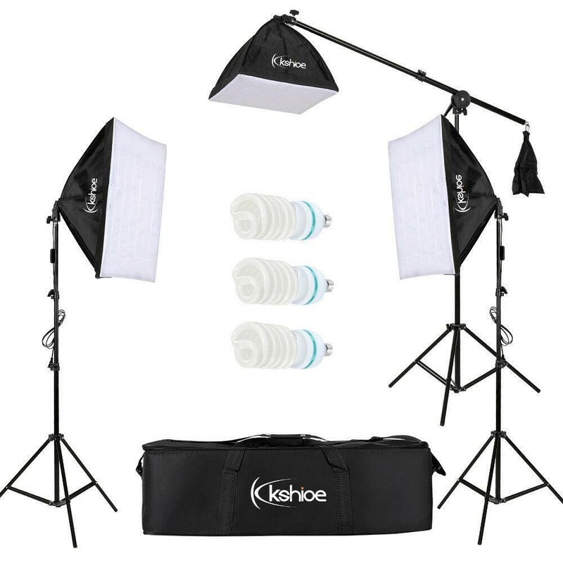 Photography Studio Light Continuous Lighting Lamp Softbox Tripod Stand Kit