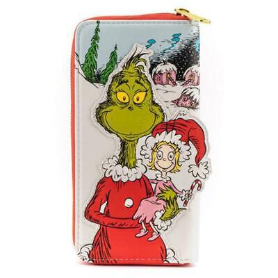 The Grinch Loves The Holidays Wallet Dr Seuss Loungefly Disney Bag Purse UK Dr S