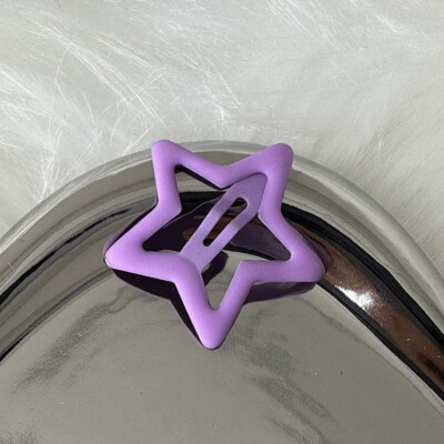 5PCS Women Star Hair Clip Hairpin Barrette Stick Bobby Pin Metal Snap Side Clip