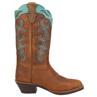 Justin Boots Sevana Cowboy Womens Blue, Brown Casual Boots SVL7311