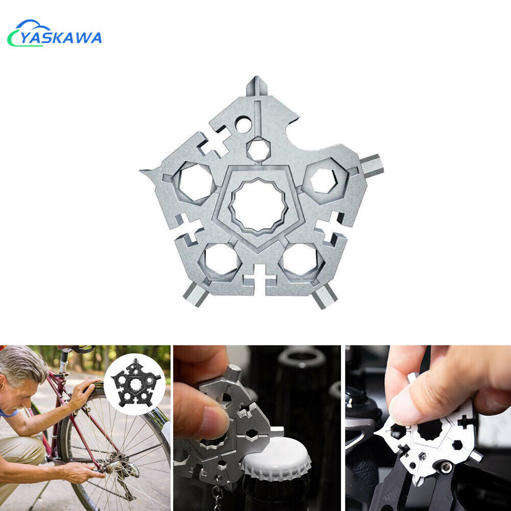 23 in1 Screwdriver Wrench Opener Keychain Repair Tool Steel 