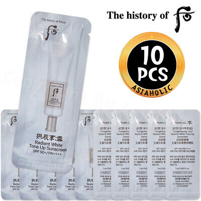 The history of Whoo Radiant White Tone Up Sunscreen 1ml (10pcs ~ 150pcs) Newest