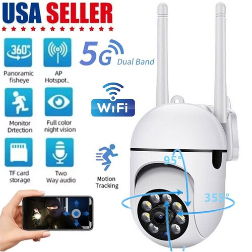 5G Wifi Wireless Security Camera System Outdoor Home Night Vision Cam 1080P HD