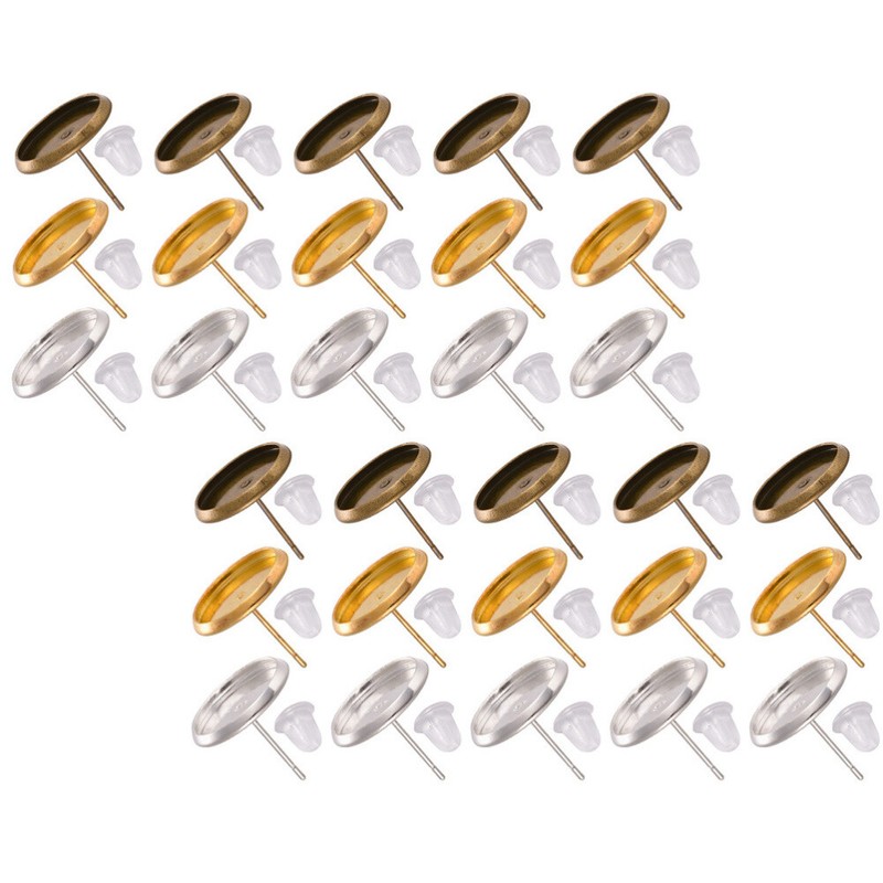  30 Sets Accessoires De Boucle D'Oreille PÃ©Dalier Couvercle Anti Eclaboussure