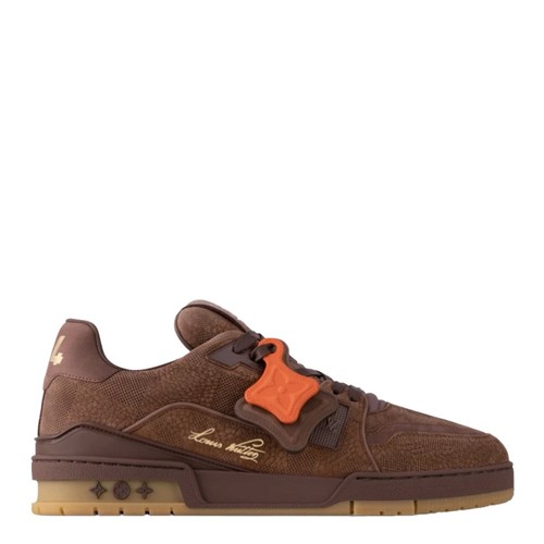 Louis Vuitton Skate Sneaker Brown Snakeskin Uk4 Woman 38