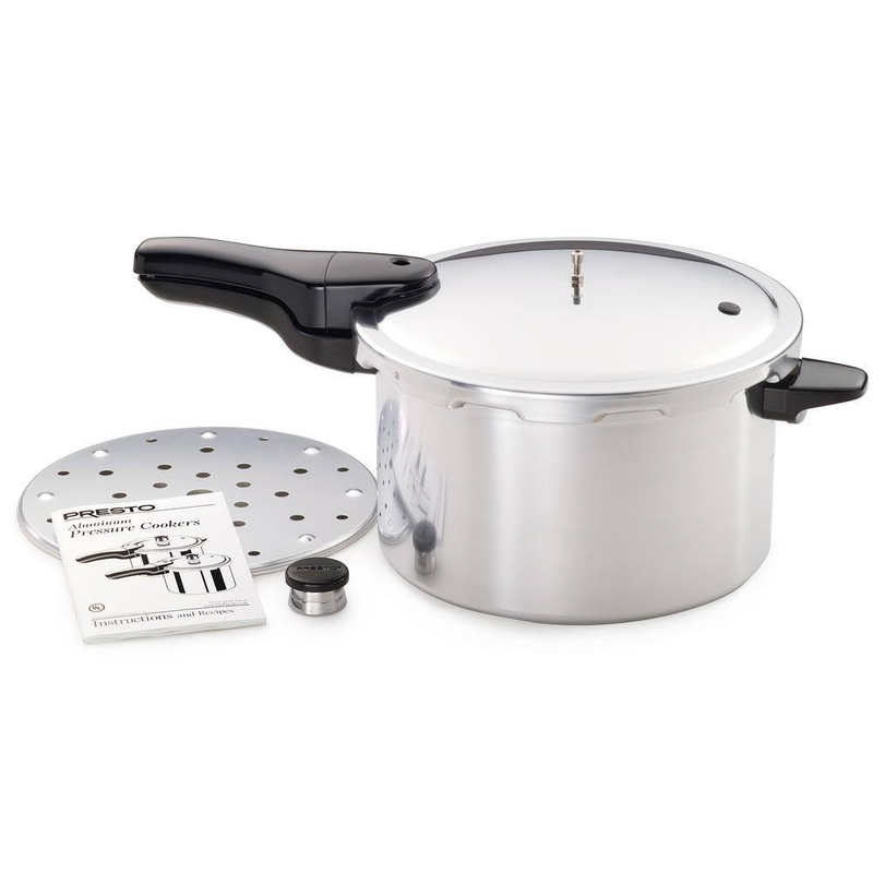 Aluminum Pressure Cooker, 8 Qt.