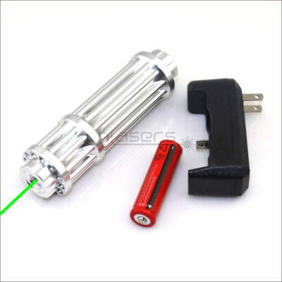 GW3-B Adjustable focus 532nm Green Laser Pointer  Light Visible Beam Pen