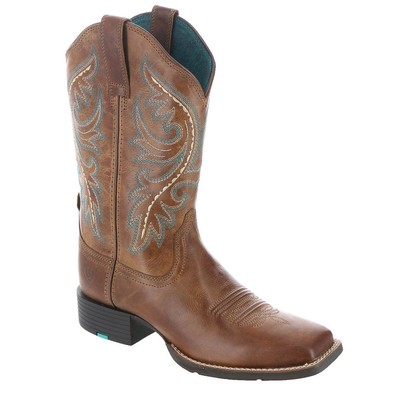 

Женские ботинки Ariat с закругленной молнией сзади, Brown/teal
