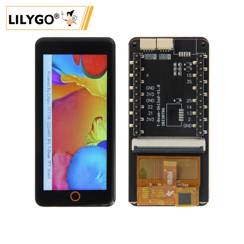 ® T-Beam-Shield Display 2.33-inch ST7796 Capacitive Touch IPS TFT LCD Screen Exp