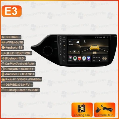 8 Core 4G Carplay Car Radio for Kia Ceed Cee'd JD 2012-2014 2015 2016 DSP Fan F