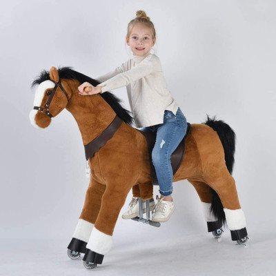 UFREE Action Pony, Large Mechanical Horse Toy, Ride on Bounce up and down and Mo