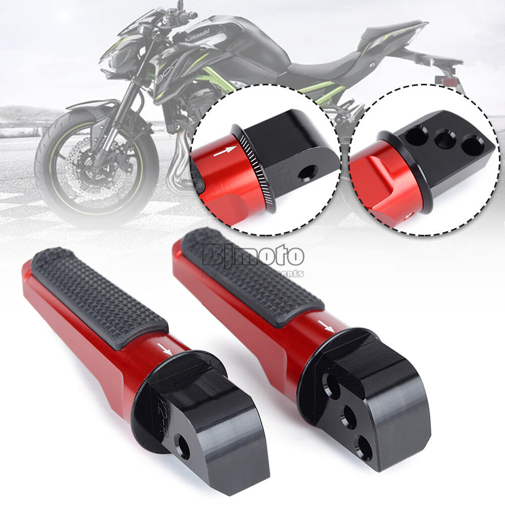 Rear Passenger Pedal Foot Pegs For KAWASAKI Z400 Z900 Z1000 ZX6R ZX