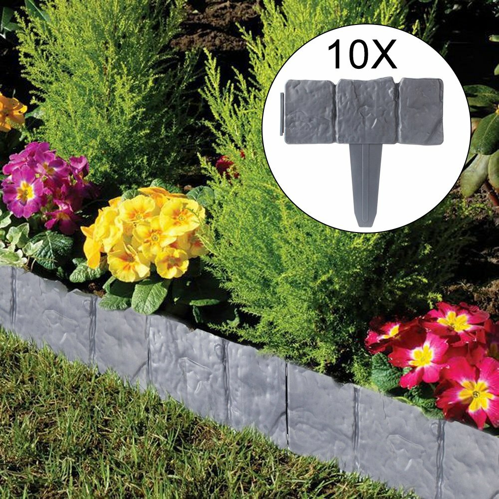 Rasenkante Set Garten Beeteinfassung Beetumrandung