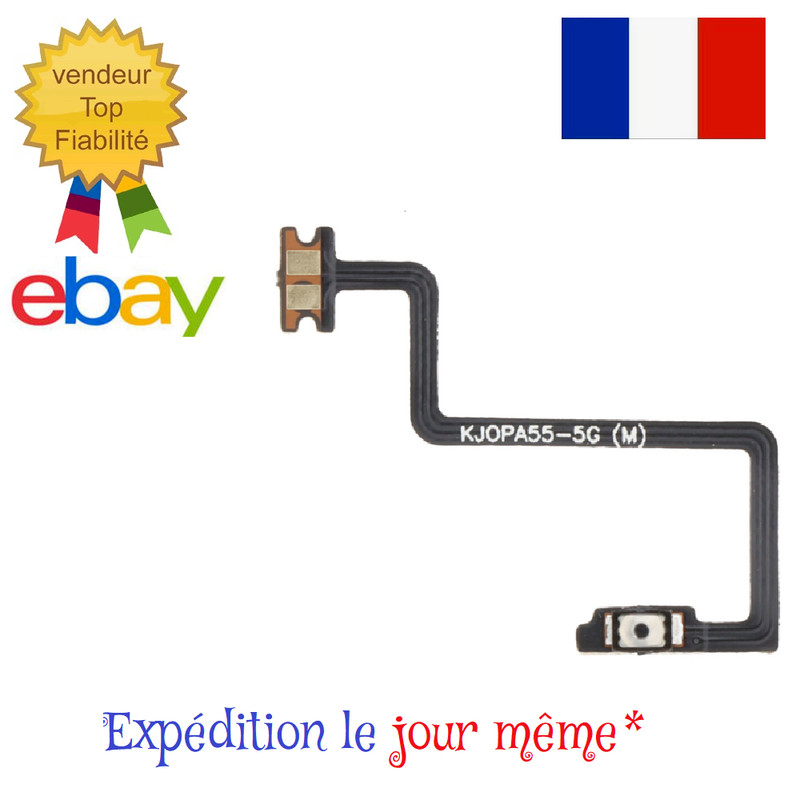 Pour Oppo A54 5g A74 5g Nappe CÃ¢Ble Bouton Touche Power On Off