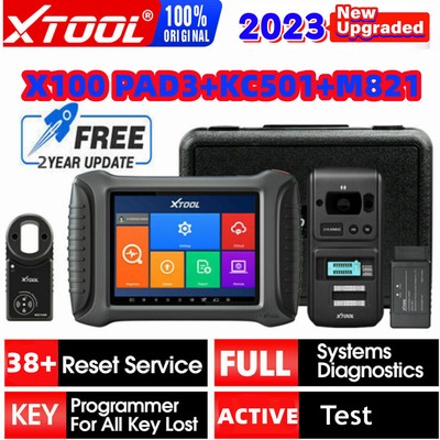 XTOOL X100 PAD3 KC501 M821 K!ey Programming Tool Bi-directional Diagnostic Scan