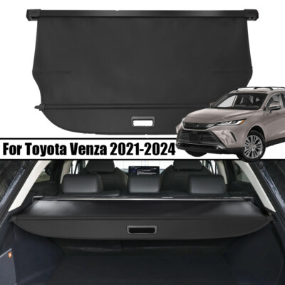 Rear Trunk Shade Retractable Cargo Cover Fits For Toyota Venza XU80 2021-2024