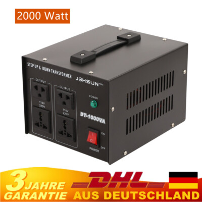 220V auf 110V,110V auf 220V Spannungswandler Transformator Voltage Converter 
