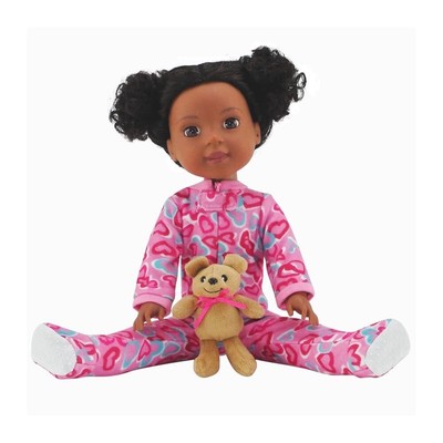 Emily Rose 14 Inch Doll Clothes Footed PJs Pajamas Set with 14 Teddy