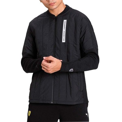 

Puma Ferrari Style Evoknit Full Zip Midlayer Jacket Mens Black Casual Athletic O, Черный, Puma Ferrari Style Evoknit Full Zip Midlayer Jacket