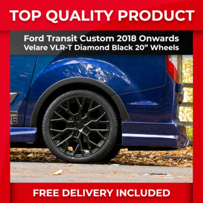 FITS TRANSIT CUSTOM 18> VELARE VLR-T DIAMOND BLACK 5X160 20" LOAD RATED WHEELS