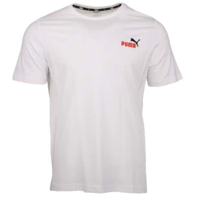 

Puma Ess Embroidery Logo Футболка с круглым вырезом и коротким рукавом мужская белая спортивная Casu, Белый, Puma Ess Embroidery Logo Crew Neck Short Sleeve T-Shirt