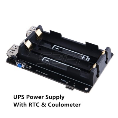 52Pi 18650 UPS With RTC & Power Supply Device for Raspberry Pi 4 B / 3B+/ 3B