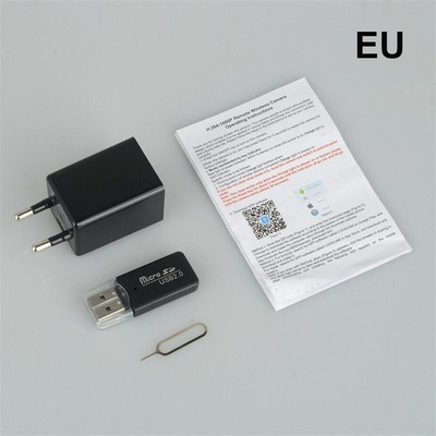 1080P Mini Camera WiFi Security Nanny Cam USB Charger Adapter Motion Detection
