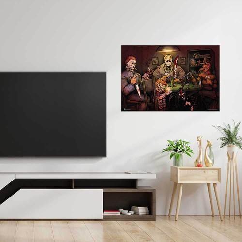 Slashers Playing Poker by Big Chris Poster - 36" x 24"