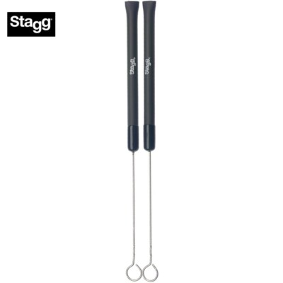 Stagg SBRU20-RM Telescopic Wire Brushes With Rubber Handle