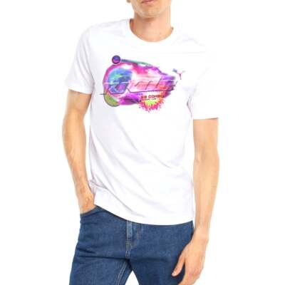 

Puma Rkdo Graphic Crew Neck Футболка с коротким рукавом Мужские размеры  Повседневные топы 532742, Белый, Puma Rkdo Graphic Crew Neck Short Sleeve TShirt
