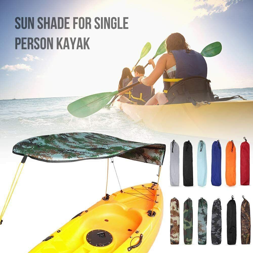 Canoe Sun Shade Canopy Awning Top Cover Oxford Cloth For Single Person