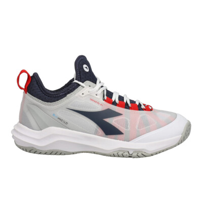 Diadora Speed Blushield Fly 4 Plus Ag Tennis Mens Grey Sneakers Athletic Shoes