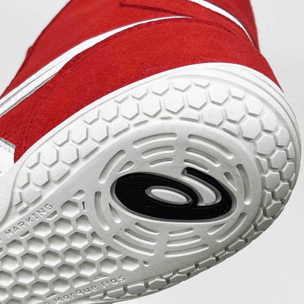 Pre-owned Asics Wrestling Shoes 2023 1083a001 Ex-eo Twr900 Red X White X Silver Oki10