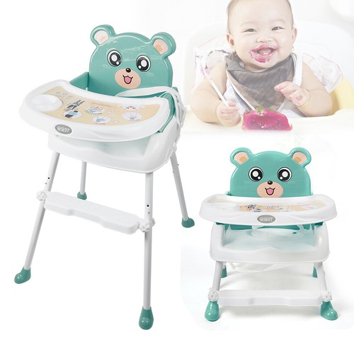 4 in1 Kinderstuhl Babystuhl Hochstuhl Verstellbar Zusammenklappbar Highchair DHL