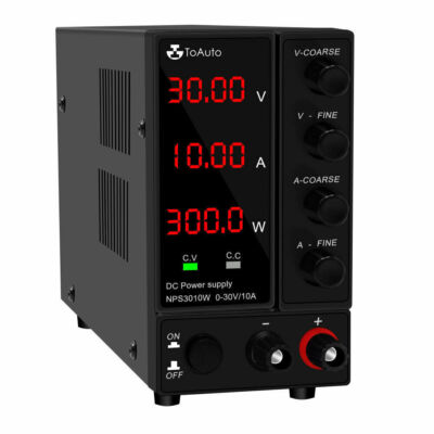  4-Digits Adjustable DC Power Supply 30V 6A/10A Switch-Mode Power Supply (SMPS)